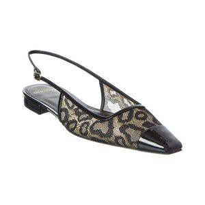 Alexandre Birman  Olivia Lace Patent Flat, Black
